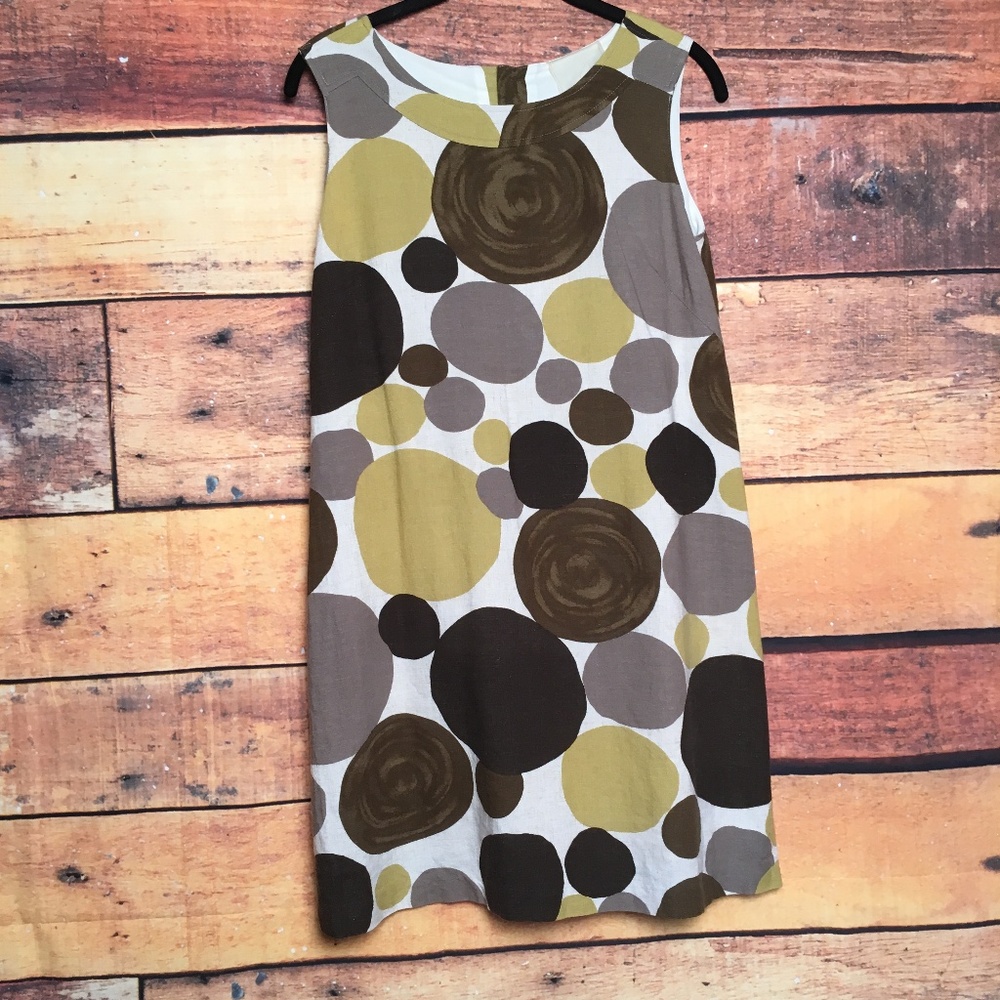 MOD - VINTAGE style Rare Japanese yangany linen dress